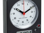Réveil sans fil TFA COMBO à réglage numérique, noir‑rouge