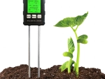 Testeur de sol numérique 6-en-1 – mesure du pH, de l’humidité, de la température, de la fertilité, de la lumière et de l’humidité de l’air