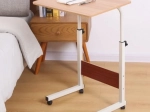 Table mobile réglable pour ordinateur portable / Table basse mobile - en bois