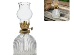 Lampe à pétrole en verre 7,7 × 7,7 × 17,5 cm