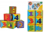 Cubes illustrés souples pour tout-petits, set de 6 pièces