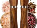 Moulins en bois Ruhhy pour sel et poivre - ensemble de 2 pièces