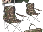 Chaise de pêche pliante Panama Trizand moro avec auvent et moustiquaire