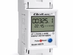 Compteur d’énergie monophasé sur rail DIN avec LCD, indicateur LED et fonction RESET 230 V 60 A