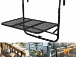 Table de balcon suspendue pliable à accrocher au garde-corps, réglable, charge max. 30 kg