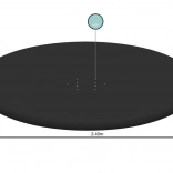 Bâche pour piscine autoportante à boudin 244 cm BESTWAY