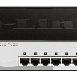 D-Link DGS‑1210‑08P commutateur PoE intelligent gigabit 8× RJ‑45 et 2× SFP