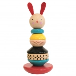 Tour à empiler en bois Lapin