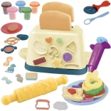 Kit créatif avec pâte à modeler avec grille-pain et accessoires KRUZZEL