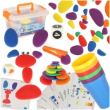 Galets colorés Montessori créatifs 65 pcs