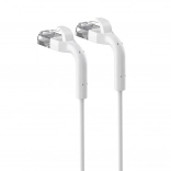 câble réseau cat.6a u/ftp 10 m avec connecteurs flexibles – blanc