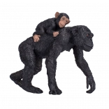 Figurine chimpanzé avec son petit – animal réaliste pour enfants et collectionneurs
