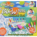 Feutres à souffler safari – grande boîte créative pour enfants