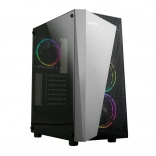 Boîtier PC S4 Plus ATX Mid Tower avec ventilateurs RGB