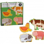 Petit Collage premiers puzzle animaux de la ferme