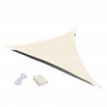 bâche d’ombrage triangulaire imperméable 4 × 4 × 4 m ModernHome – beige