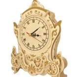 Woodcraft puzzle 3D en bois horloge lutin