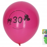 Ballons gonflables 30 cm avec le numéro 30 – lot de 5 pièces