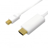 Câble Mini DisplayPort vers HDMI 4K 5 m blanc
