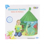Tente pour enfants en forme de château avec dinosaures