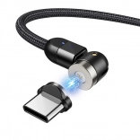 Câble USB-C magnétique 2 m avec prise angulaire de Maclean Energy