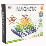 Jeu de construction magnétique 250 pcs plastique et métal