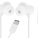 Écouteurs L-Brno avec microphone USB-C blancs