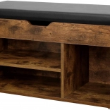 Banc à chaussures en bois de style loft