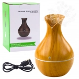 Diffuseur d’arômes et humidificateur d’air ultrasonique imitation bois 130 ml