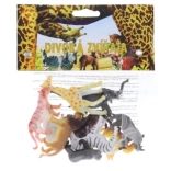 ensemble d’animaux sauvages en plastique, 10 pièces, en sachet