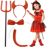 Costume de petit diable – set de 4 pièces