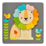 Puzzle en bois Lion de Petit Collage
