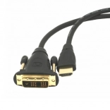 Câble HDMI–DVI 1,8 m avec connecteurs plaqués or