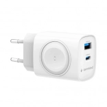 Chargeur Gembird USB‑A/USB‑C 20 W avec Power Delivery et Quick Charge 3.0, blanc