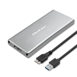Boîtier en aluminium pour SSD M.2 SATA NGFF avec USB 3.0, 5 Gb/s, 2 To, argent