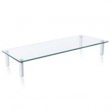 Support d’écran jusqu’à 32", verre blanc