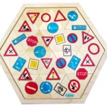 Hess puzzle mosaïque panneaux de signalisation 24 pièces