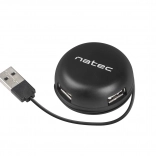 Hub USB Natec Bumblebee 4 ports noir