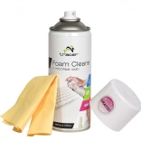 Mousse nettoyante pour plastique 400 ml avec microfibre