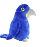Perroquet bleu en peluche 16 cm