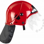 Casque de pompier pour enfants MSA avec visière relevable – rouge