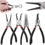 Jeu de pinces pour anneaux Seeger 4 pcs – droites et coudées