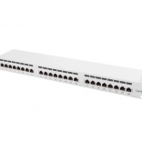 Panneau de brassage 24 ports 1U catégorie 6 gris