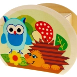 Hess Tirelire en bois animaux de la forêt