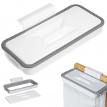 Support suspendu pour sacs poubelle avec couvercle