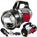 Projecteur LED rechargeable et lampe avec powerbank pour le camping et les situations d’urgence