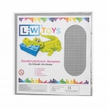 Grande plaque de construction 50×50 plots – grise (compatible avec LEGO)