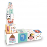 Vilac tour empilable en cubes en carton Suzy Ultman 10 pcs