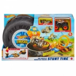 Hot Wheels Monster Trucks arène de cascades dans un pneu – set portable