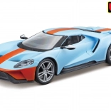 modèle en métal bburago ford gt 2019 1:32 bleu clair/orange